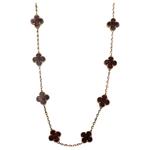 Van Cleef & Arpels 18K золотое ожерелье Women's Brown - фото 6