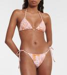 Плавки бикини с низкой посадкой и принтом miami Melissa Odabash, апельсин - фото 2