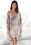Пеньюар LASCANA с цветочным принтом, розовый - фото 3