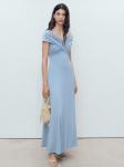 Макси платье MANGO Ballet-A, Light blue - фото 2