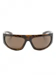 Солнцезащитные очки-маска Gucci Eyewear, коричневый - фото