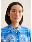 Блузка Seidensticker, средне-синий - фото 4