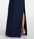 Платье-бюстье с отделкой из тюля David Koma, темно-синий - фото 5