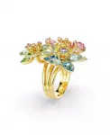 Кольцо «Идиллия» с позолоченным цветком Swarovski, multicolored - фото 3