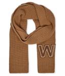 Шарф женский Weekend Maxmara вязаный шерстяной, коричневый - фото