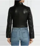 Кожаная куртка Cropped fit Liu Jo, черный - фото 4