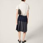 Рубашка из пламенного поплина Miu Miu, белый - фото 3