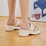 Шлепанцы женские Gemeiq, бежевый - фото 5