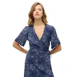 Платье Superdry Printed Wrap, синий - фото 2