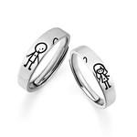 KADER Серебряное кольцо S925 унисекс серебристо-белое - фото 10