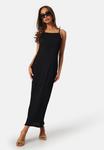 Платье макси STRUCTURE STRAP DRESS Bubbleroom, черный - фото