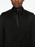 Шерстяной костюм с двубортным пиджаком Ungaro, черный - фото 5
