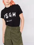 Футболка с логотипом MSGM, черный - фото 5