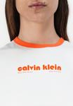 Футболка Calvin Klein Jeans RETRO LOGO GRAPHIC TEE, Brilliant White/White - фото 6