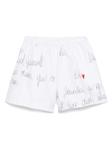 Simonetta шорты с вышитым логотипом, белый - фото