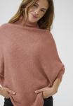 Джемпер Kaffe KAJENNIE ROLLNECK PONCHO, Light Mahogany Melange/Brown - фото 4