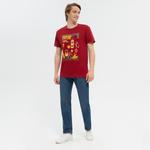 Футболка Up8 Mochis, бордовый - фото 5