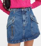 Джинсовая мини-юбка racer Re/Done, синий - фото 4