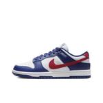Кроссовки Nike Dunk Skateboard Shoes Women's Low-Top Beige Black/White Blue - фото 3