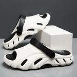 NMR Пляжные шлепанцы Men's Black Orange/White/Khaki Brown - фото 11