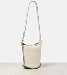 Кожаная сумка через плечо Pin Twist Small Delvaux, Mistral - фото 5