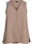 Топ Zizzi Mfikka, светло-коричневый - фото