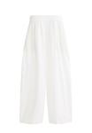 Брюки LINEN CROP BALLOON OYSHO, белый - фото 7