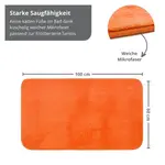 Коврик для ванной Sleepling, оранжевый - фото 3