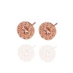 Givenchy Серьги-гвоздики с искусственными кристаллами Rose Gold - фото