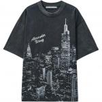 Футболка с графическим принтом Alexander Wang, черный - фото