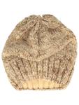 вязаная шапка бежевого цвета McBurn - фото 3