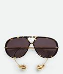 Солнцезащитные очки-авиаторы Drop Bottega Veneta - фото