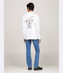 Лонгслив Tommy Jeans Regular Fit, белый - фото 3