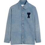 Джинсовая рубашка oversize paris ami de coeur AMIPARIS, синий - фото