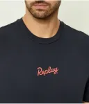 Футболка regular fit Replay, темно-синий - фото 4