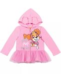 Костюм с капюшоном на молнии Skye для маленьких девочек Paw Patrol, розовый - фото