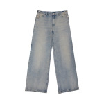 Брюки Courrèges Denim Baggy Pants, синий - фото