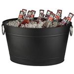 Винно- и шампанское ведро Buddy Напитковая ванна, вместимость 11 литров, металл Buddy'S, черный - фото