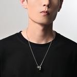 Титановое стальное ожерелье для мужчин MYSH, Interlocking Circle Necklace - фото 10