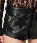 Кожаные шорты Bandits Regular fit One Teaspoon, черный - фото 4