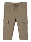 Брюки карго с кулиской Boss Kidswear, бежевый - фото