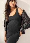 Платье Next MATERNITY SQUARE NECK SEAMLESS , Charcoal Grey/Grey - фото 5
