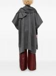 Шерстяная накидка TOTEME, серый - фото 4