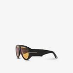 Солнцезащитные очки ft1044 bronson pilot-форма из ацетата Tom Ford, черный - фото 3