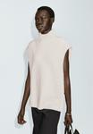 Джемпер Massimo Dutti SLEEVELESS HIGH NECK SWEATER, White - фото 4