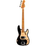 Fender Custom Shop '58 Precision Bass Heavy Relic Aged Black - фото 2