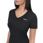 Платье с коротким рукавом DKNY Mini Stud Logo, черный - фото 5