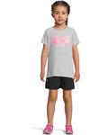 Футболка Under Armour Kids Stacked Logo Tee, цвет Mod Grey - фото 4