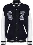 Giuseppe Zanotti flocked-logo varsity bomber jacket, черный - фото