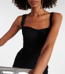 Платье миди из тюля со сборками Dolce&Gabbana, черный - фото 4